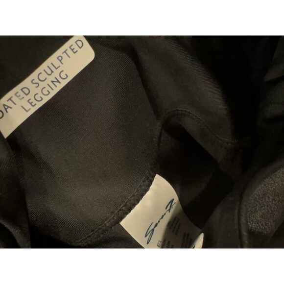 Seven 7 Leggings Womens M Black Faux Leather Pull On High Rise Sculpted New - Picture 6 of 8